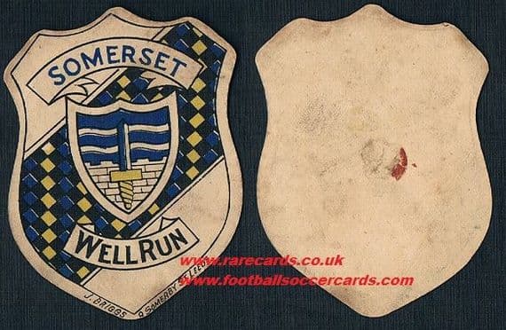 1880 J.Briggs SOMERSET CCC card