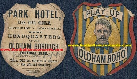 1880 's Ormerod Bros. Oldham Borough Park Hotel card