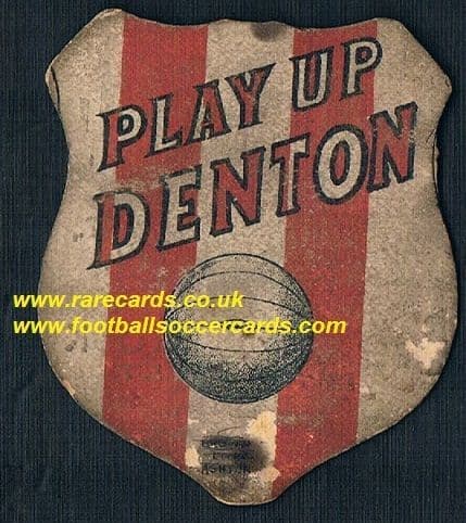 1880s Brown Litho Ashton Denton F.C. baines-like card