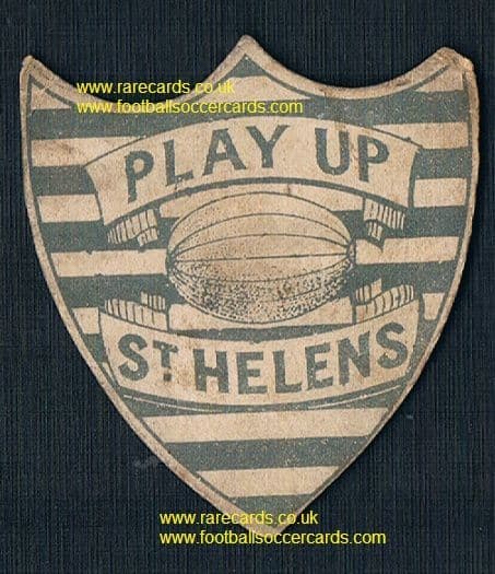 1880s earliest ever St. Helens rugby card, Wellington Hotel
