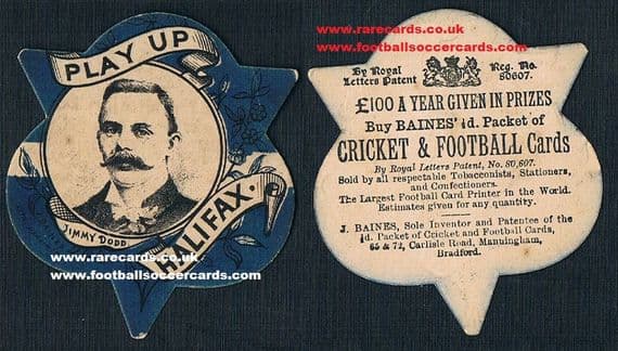 1880s Halifax Hall Fame Jimmy Dodd card