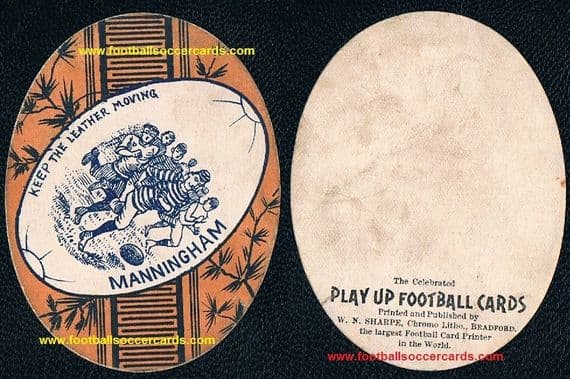 1880s W.N. Sharpe of Bradford, Keep The Leather Moving Manningham RFC cards