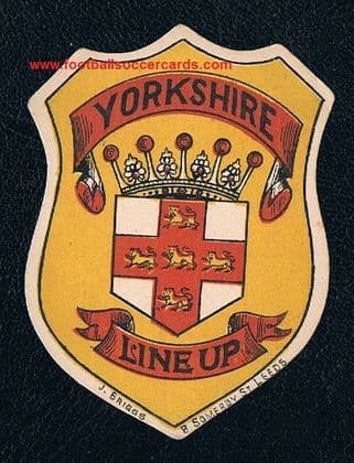 1880s Yorkshire Line Up card by Briggs
