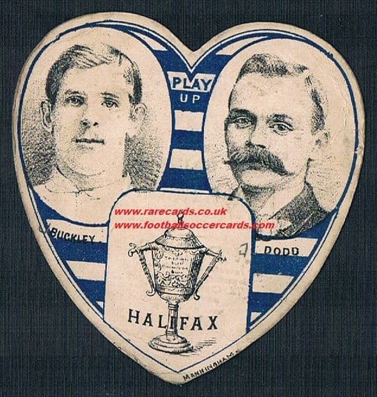 1886 Halifax RUFC Edmund Buckley Jimmy Dodd Baines heart