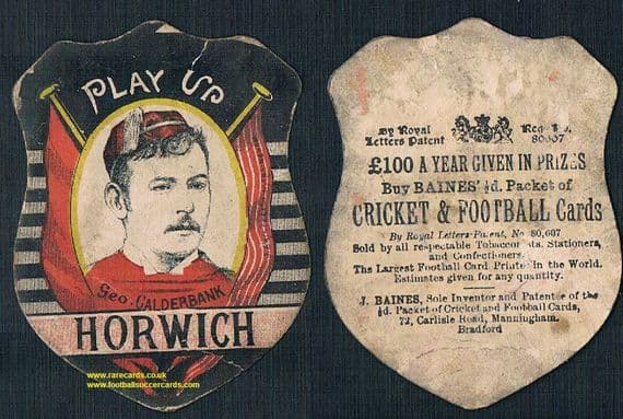 1886 L&YR Horwich RMI Leigh Genesis FC earliest card George Calderwood Newton Heath-related Baines