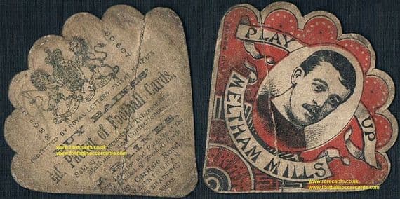 1887 -88 Baines cricket card Meltham Mills Ephraim Lockwood England Yorks Captain cricket legend