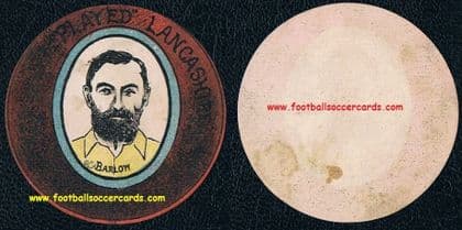 1887 LEGEND ASHES URN Dick Barlow 1st Test England cricketer Lancashire CCC WN SHARPE CARD
