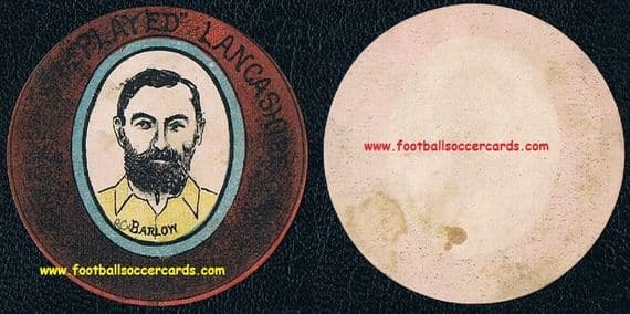 1887 LEGEND ASHES URN Dick Barlow 1st Test England cricketer Lancashire CCC WN SHARPE CARD