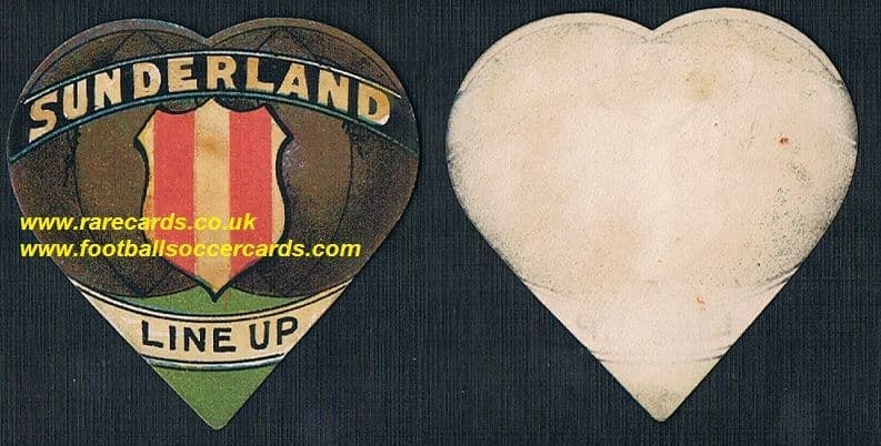 1888 -89 1st ever Sunderland AFC card by W.N. Sharpe - soccer!