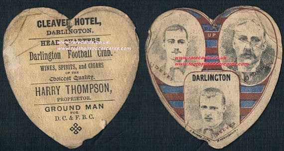 1888 Darlington Baines heart card