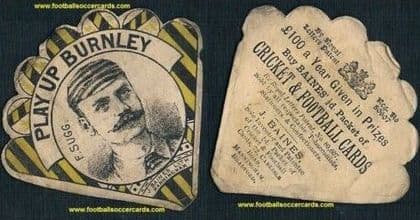 1888 Frank Sugg Burnley very early soccer great & England cricketer MYTHIC see all pix £3000