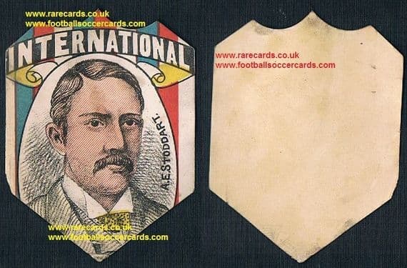 1888 W N Sharpe card Andrew Stoddart England captain cricket & rugby