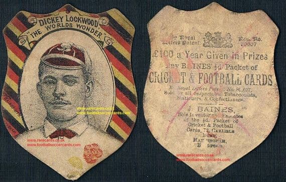 1889 Dickie Richard Lockwood England RU captain 1890 Dewsbury RFL Wakefield Trinity Baines card