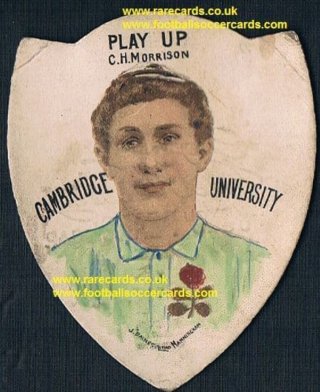 1889 Piercy (C.H.) Morrison rookie card England 1890+ Cambridge Uni. Baines Pears Soap rugby card