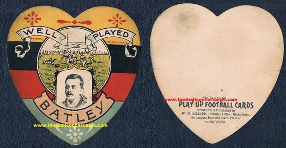 1890 George Taylor Batley Bulldogs W N Sharpe card