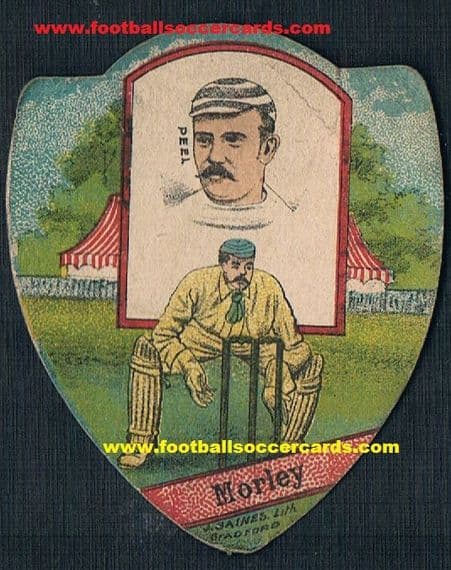 1890 's Bobby Peel Yorkshire CCC England test match bowler since 1884 Baines card Morley, AMR