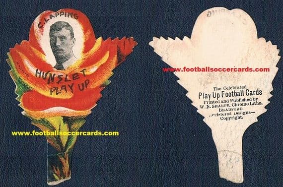 1890's Hunslet W N Sharpe buttonhole flower card of C Lapping