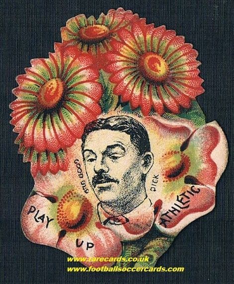 1890's legendary Dicky Lockwood Dewsbury Athletic rookie card WN Sharpe rugby card Wakefield Trinity