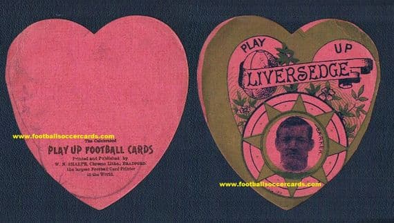 1890's Liversedge founder club NU RFL WN Sharpe PINK GOLD chase card Barker shield card