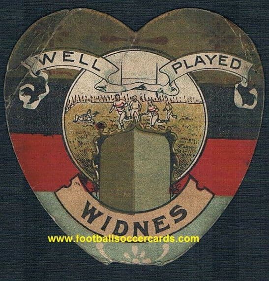 1890 Widnes Vikings early rugby card by WN Sharpe