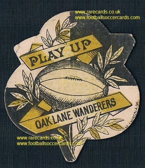 1890s Baines Manningham Oak Lane Wanderers club-diamond card