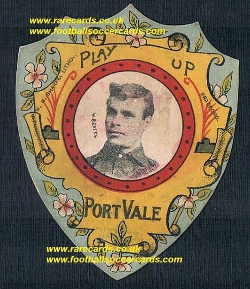 1890s Billy Beates Wolves Port Vale Reading Bristol R stunning Sharpe football card