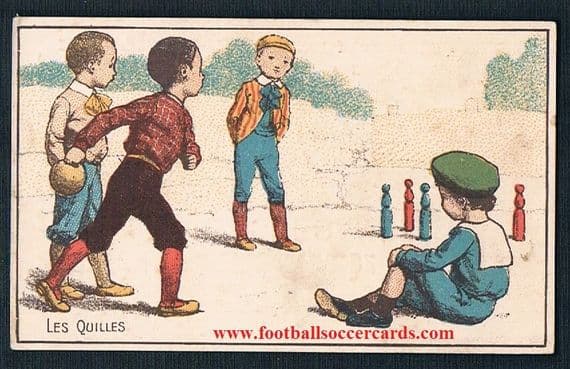 1890s Bowling card from France by Siredey Shoes