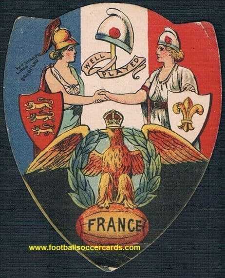 1890s FRANCE RUGBY card by W N Sharpe XV Les Bleus