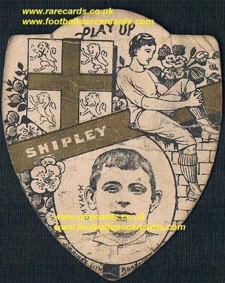 1890s Herbert Ward Shipley Bradford England rugby international Baines card