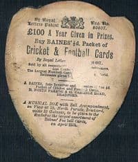 1890s J.H. Crompton Bradford rugby player Baines card