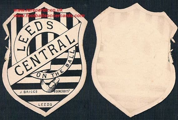 1890s Leeds Central rugby football card by BRIGGS ex-rare