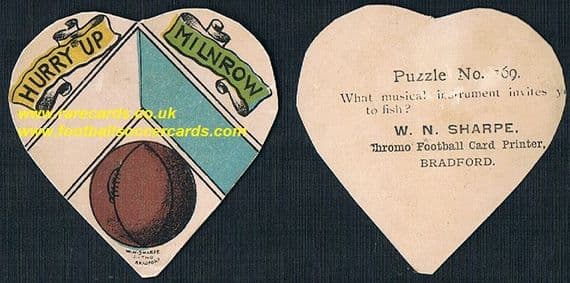 1890s Sharpe Milnrow FC puzzle card
