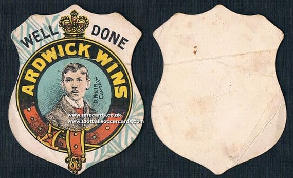 1892 Man City Ardwick Davie Weir