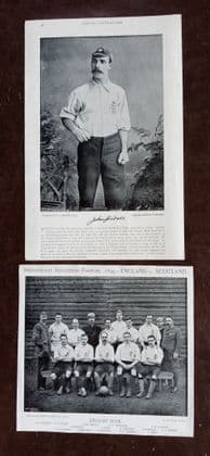 1895 Steve Bloomer England 1895 & John Goodall solo Famous Footballers fasicles