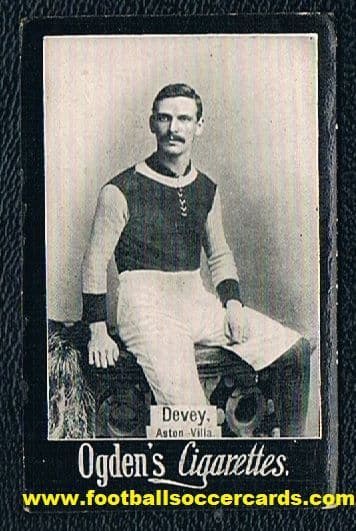 1898 Ogden's DEVEY Aston Villa, General Interest series, very nice card with CC!
