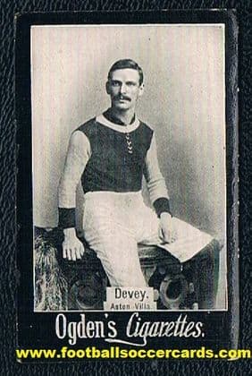 1898 Ogden's DEVEY Aston Villa, General Interest series, very nice card with CC!