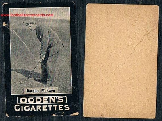 1900 -01 Douglas McEwen golfer Ogden Cigaretts, plain-back with faults