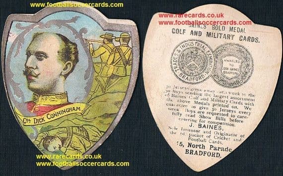 1900 Baines Boer War card Dick Cunningham father of Spanish Civil War Jock Cunningham