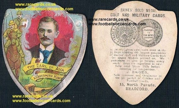 1900 Baines Boer War card Earl Ava Archibald Hamilton Temple Blackwood Dufferin & Claneboye