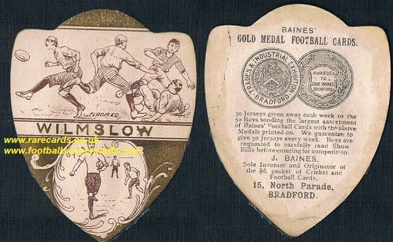1900 Baines Wilmslow FC card