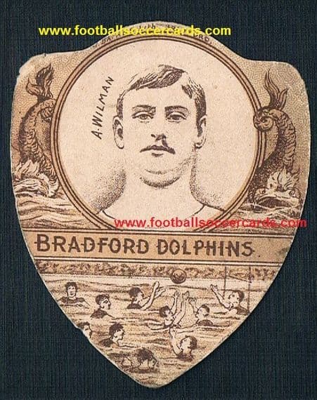 1900 Bradford Dolphins A Wilman on a card by John Baines