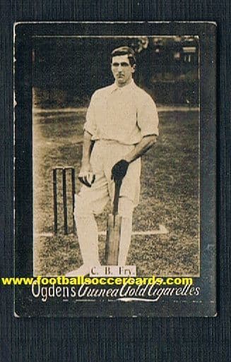 1900 Charles Burgess Fry rookie Ogden's Guinea Gold cigarettes tobacco card