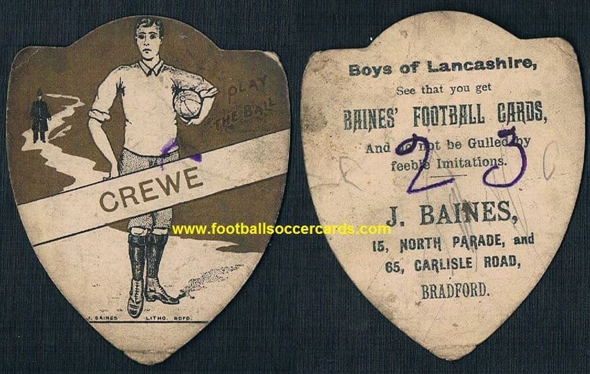 1900 Crewe Alexandra Baines card