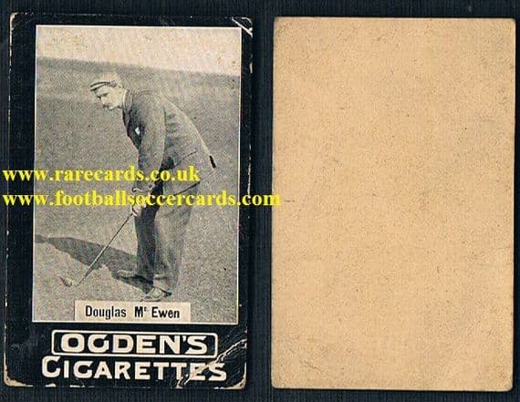 1900 Odgen's tabs cigarette card golf Douglas McEwen golfer