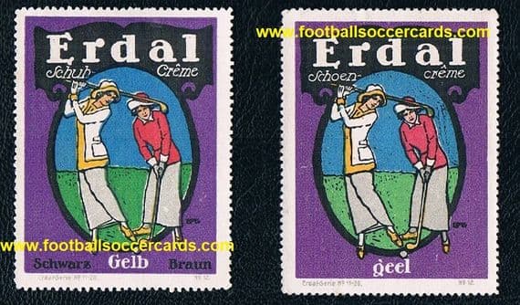 1900 's ladies golf trade cards 2 cinderalla golfing poster stamp labels women golfers