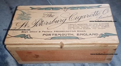 1900 's Saint Petersburg original tobacco cigarette box (related: Steve Bloomer soccer card) carton