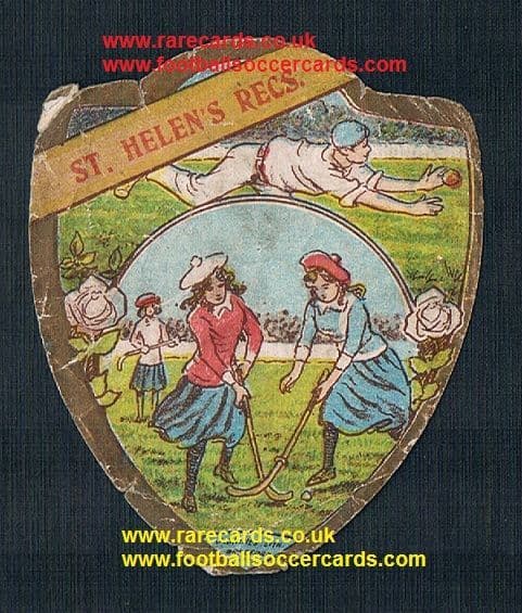 1900 the 1st ever hockey card ? St. Helen's Recs Wigan Warriors interest Baines