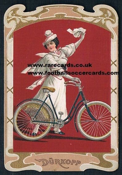 1900s Edwardian cycling card stunning - RESERVED for buyer June 2026