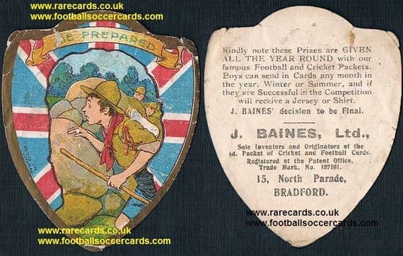 1900s Scouting Baden Powell Scout Movement Guides Be Prepared Baines trade card