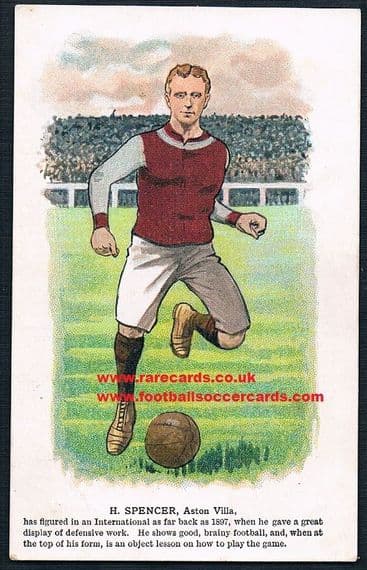 1901 Howard Spencer Aston Villa postcard